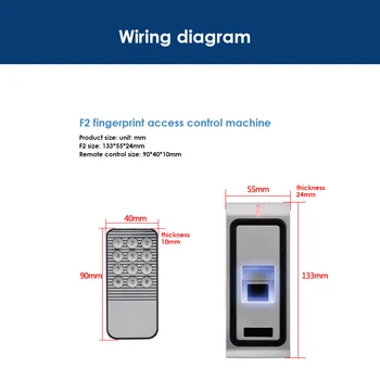 1000 Kullanıcı RFID 125khz Biyometrik Parmak İzi Su Geçirmez Erişim Kontrol Sistemi Okuyucu Kapı Parmak İzi Erişim Denetleyicisi