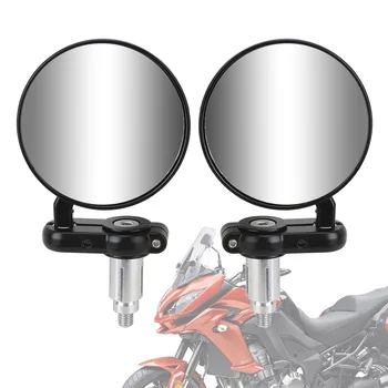 2 adet 22mm Evrensel Dikiz Yan Ayna gidon Sonu Montaj Motosiklet Aynaları Motosiklet Aksesuarları