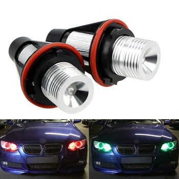 2 adet LED Melek Gözler Marker Ampuller hatasız araç Lambaları BMW E39 E53 E60 E61 E63 E64 E65 E66 E87 525i 530i xi 545i M5