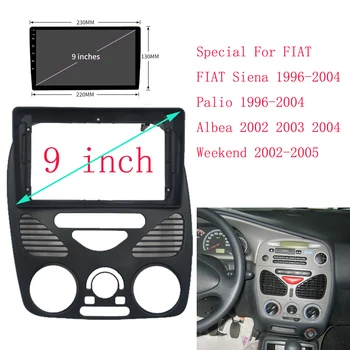 2 Din Otomatik Stereo Fasya FIAT Siena / Palio 1996-2004 / Albea / Hafta Sonu Araba Radyo çerçeve kiti Dash Paneli Trim ön çerçeve