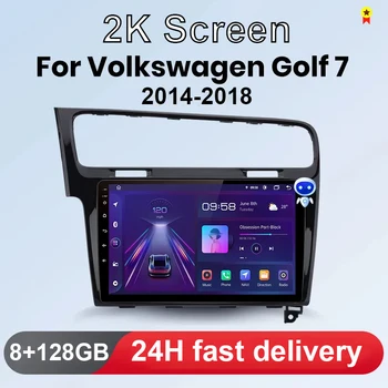 2K Ekran AI Ses Kablosuz CarPlay Android otomobil radyosu VW Golf 7 2013 - 2017 için Araba Multimedya GPS 2din autoradio