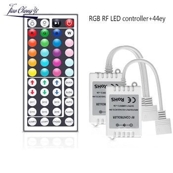 44key RF RGB LED denetleyici LED ışıkları DC 12 V-24 V RF uzaktan kumanda kontrolü için 5050 2835 RGB LED şerit