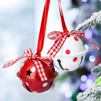 4cm Noel Jingle Bell Zanaat Asılı Dekorasyon Renkli Metal Çan Charm Seti Şenlikli Ev Dekorasyonu Noel Zanaat Hediye