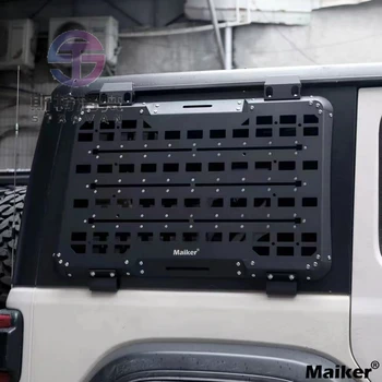 4x4 Alüminyum Araba Yan Pencere genişletme paneli Kitleri Aksesuarları İle İki Tank Parantez Jeep Wrangler JL 2018 + Maiker Offroad