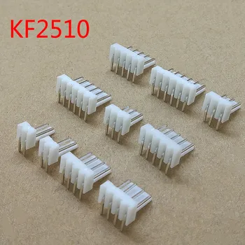 50 adet / grup KF2510 konektörü 2.54 MM Pitch Erkek pin başlığı 2 P/3 P/4 P/5 P/6 P sağ açı PCB 2.54 MM