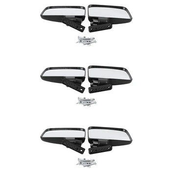 6X Golf Arabası Aynaları - Evrensel Katlanır yan görüş aynası Golf Arabaları İçin Kulüp Arabası, Ezgo, Yamaha, Yıldız, Bölge Arabaları
