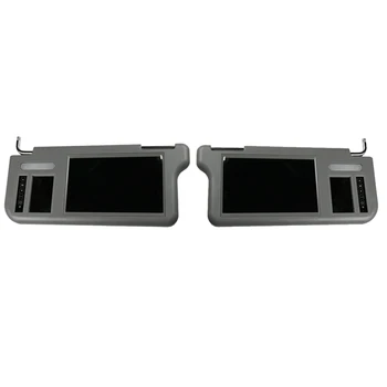 7 İnç Araba Sunvisor iç diş Görünüm Ayna Ekran lcd monitör DVD / VCD / AV / TV Oynatıcı Arka Kamera Güneşlik