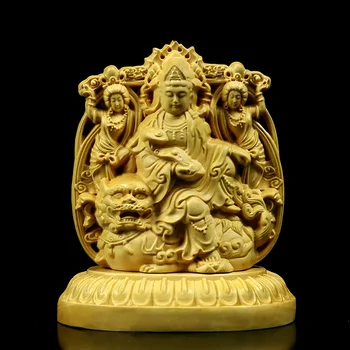 Ahşap oyma Sanatı Bodhisattva Heykel, Dekorasyon ve İbadet, Çift Taraflı Buda, Küçük Heykeller, Koruyucu Tanrılar, Araba Dekorasyon