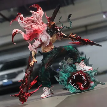 Anime Testere Adam Figürü Denji / Güç Modeli Bebek Heykelcik Öfke Savaş Yarasa Şeytan Action Figure Koleksiyon çocuk oyuncağı Hediye