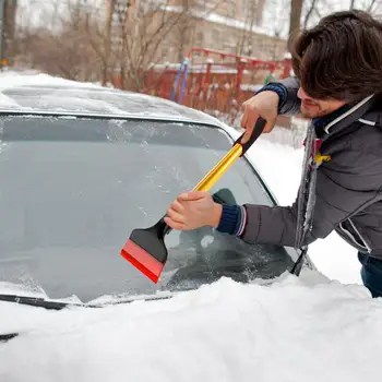 Araba kar temizleme kürek Silikon Araba Kar Kazıyıcı araba cam buz çözme ve kar süpürme aracı Kamyon SUV Rv İçin Otomatik Cabrio