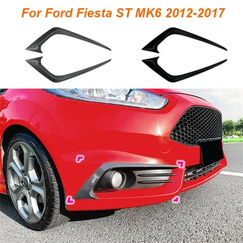 Araba sis lambaları ön ışık çerçeveleri kapak Trim çıkartmalar vücut kiti koruyucu Ford Fiesta ST İçin MK6 2012 - 2017 Araba Styling