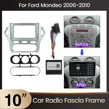 Araba Çerçeve Fasya Adaptörü Adaptörü Canbus Box Araba Aksesuarları Ford Mondeo C-MAX 2007-2010 İçin