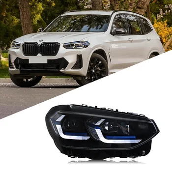 Araba ışıkları BMW X3 G01 F97 LED Far Projektör Lens 2018-2021X4 G02 F98 Kafa Lambası Drl Otomotiv Aksesuarları