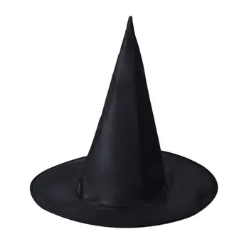 Cadılar bayramı şapka siyah Oxford kumaş sihirbazı şapka makyaj giyim sahne Harry Potter sihirli cadı cadı şapkası