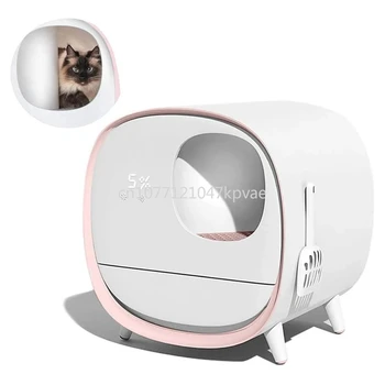 Deodorant Tuvalet FashinTraining Kiti Akıllı Otomatik Kendi Kendini Temizleyen Tamamen Kapalı Pet Malzemeleri Akıllı Kedi Tuvalet kum kabı