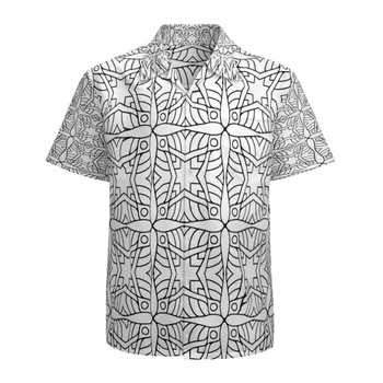 Erkek havai gömleği Kısa Kollu Casual Düğme Aşağı Çiçek Baskılı Plaj Gömlek Cep Hızlı Kuru Nefes
