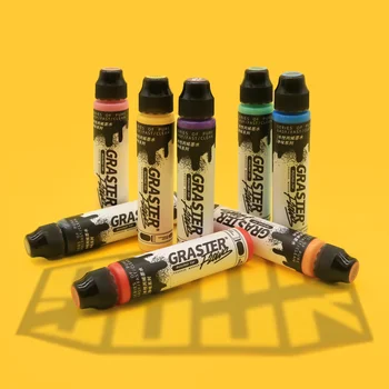 GRASTER 10mm Graffiti Akan Kalem Çevre dostu, kokusuz, yüksek kapsama akrilik pigment su geçirmez işaretleyici kalem
