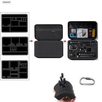 Için Insta360 DIY saklama çantası Taşıma Koruyucu Kılıf Taşınabilir Çanta Darbeye Dayanıklı Kutu Gopro 10 9 8 7 6 DJI OSMO Eylem Kamera