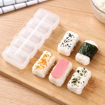 Japon Pirinç Topu Kalıp Suşi Kalıp Sevimli Suşi Kalıp Pirinç Topu yapışmaz Basınç saklama kutusu yemek kabı Öğle Yemeği Aracı DIY Mutfak