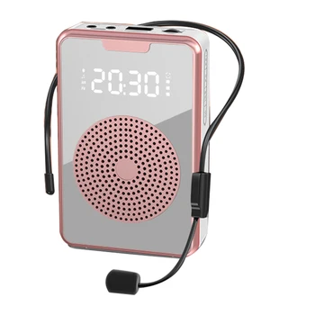 Kablosuz ses amplifikatörü Bluetooth Mikrofon mikrofonlu hoparlör Kulaklık,Tur Rehberi İçin-