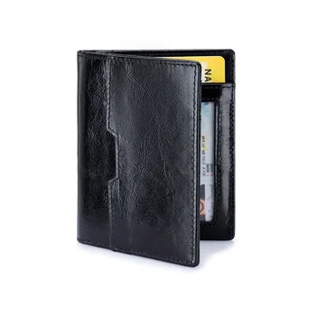 Kadın küçük cüzdan İnek Deri Ultra ince küçük cüzdan RFID Çoklu kart Çekme kart çantası Deri Moda Sıfır Cüzdan bozuk para cüzdanı