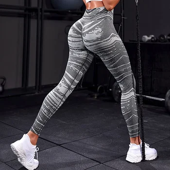 Kadınlar Yüksek Bel Tayt Kalça Kaldırma Koşu Tayt Elastik fitness pantolonları Spor Dikişsiz Yoga 