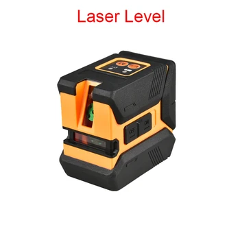 Lazer Seviyesi Kendini Tesviye Taşınabilir Mini Lazer Kızılötesi Seviye Yeşil Yüksek Hassasiyetli 2/5 Tel USB Otomatik Tesviye Seviyesi
