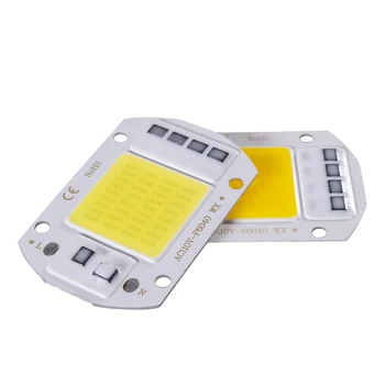 LED çip 50W 30W 20W AC 220V COB modülü LED çip diyot spot döküm ışık aksesuarı DIY Hiçbir sürücü matris aydınlatma F6040