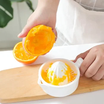 Manuel Ev Sıkacağı Çok Fonksiyonlu Plastik Mini Limon Sıkacağı Taşınabilir Mutfak Basit Sağlıklı Mutfak