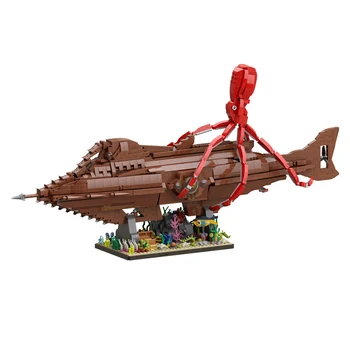 MOC DIY Nautilus Denizaltı Ligleri Gemi Yapı blok seti Deniz Dibi Tekne Gemi Tuğla Modeli Çocuk Oyuncak Noel Doğum Günü En İyi Hediye