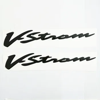 Motosiklet 3D Yükseltmek Siyah Etiketler Çıkartmaları Amblem Suzuki VStorm DL 250 650 1000