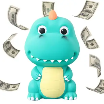 Para kumbarası Dinozor Bankası bozuk para kutusu Karikatür Erkek Para para kumbarası Para saklama kutusu Hayvan Figürleri Süsler Ev