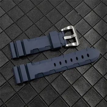 Paslanmaz Çelik Yumuşak 22MM lastik saat kayışı Pin Toka Watchband Kemer İzle Modifikasyon Aksesuarları