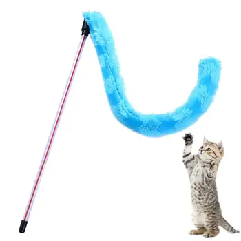 Pet İnteraktif Oyuncak Kedi Oyuncak Komik Kedi Sopa Peluş Komik Kedi Sopa Komik Kedi Sopa Tüy Oyuncaklar Kedi Peluş