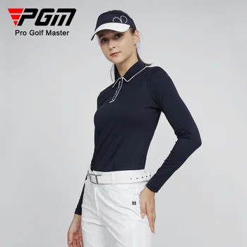 PGM Kadınlar Nefes Güneş Koruyucu Golf Iç Çamaşırı Golf Anti-UV Gömlek Uzun Kollu Üstleri açık spor kıyafetleri Buz Ipek Serin Gömlek