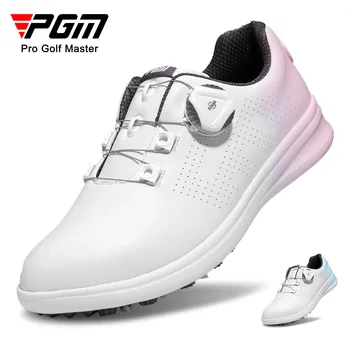 Pgmnew Golf kadın Spor Ayakkabı Degrade Tasarım Spor Ayakkabı Trendi Tüm Maç Su Geçirmez Mikrofiber deri ayakkabı