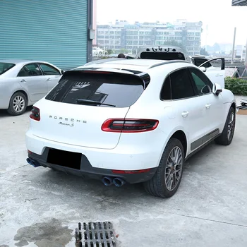 Porsche MACAN için spoiler 2014 2015 2016 2017 FRP/gerçek karbon fiber araba arka üst kanat Porsche macan hiçbir yumruk arka kanat tuning
