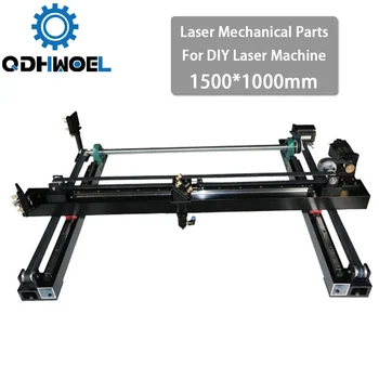 QDHWOEL Tüm Set Co2 Lazer Parçaları 1500 * 1000mm DIY Lazer Mekanik Yedek Kesici Kiti için 1510 Lazer Oyma Kesme Makinesi