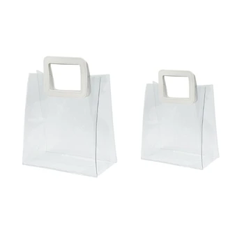 R2JC Temizle Hediye kulplu çanta Kullanımlık Wrap Çanta Perakende Güzellikler İş Butik