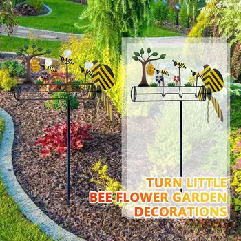 Sevimli Dönüş Küçük Arı Çiçek Heykel Figürü Bahçe Reçine Bahçe Süsleri Dış Dekorasyon Düğün Ev Dekorasyon plug-in