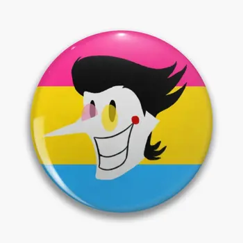 Spamton Panseksüel Simgesi Yumuşak Düğme Pin Moda Yaratıcı Karikatür Broş Sevgilisi Dekor Yaka Yaka Pin Sevimli Giysiler Şapka Hediye Kadın