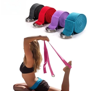 Spor Pamuk Kemer streç bant Kadın Erkek Yoga Egzersiz Eğitimi Çekme Bandı Logo Özel egzersiz direnç Bandı