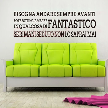 Sticker Alıntı Qualcosa-di-Fantastico Vinil Sanat Çıkartması Oturma Odası Ev Dekor Posteri seramik karo Duvar Kağıdı