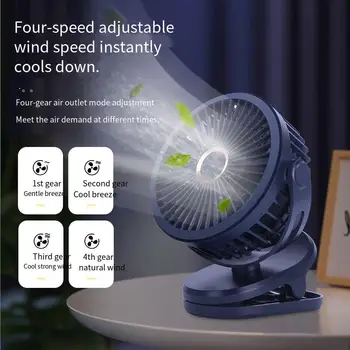 Taşınabilir USB Mini El Klip Fan Kullanışlı Ve Ultra sessiz Elektrikli Fan Şarj Edilebilir Öğrenci Sevimli Küçük Soğutma Ventilador