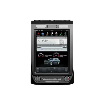 Tesla tarzı dikey ekran android DVD oynatıcı araba gps navigasyon dashboard radyo kafa ünitesi Ford F150 Expedition 2018