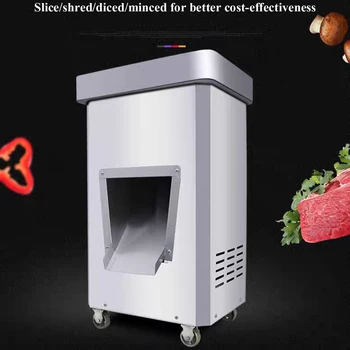 Ticari metal kesme makinesi Dikey Elektrikli et dilimleyici Çıkarılabilir Bıçak Et Kesici Parçalayıcı Dilimleme Makinesi 2200W