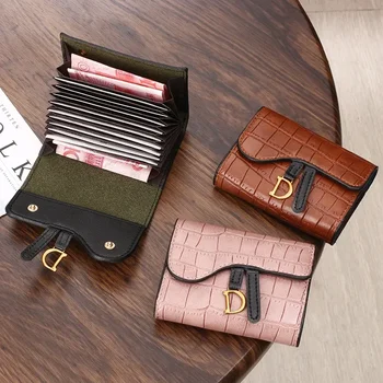 Timsah Baskı Kart Cüzdan Kadınlar için Tasarımcı Kredi kart tutucu Çanta Lüks Mektup Kadın Cüzdan Multicard Yuvası Çanta