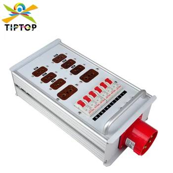 TIPTOP 10 çıkış dalgalanma koruyucusu güç şeridi 6x10A 2x10A ağır hizmet tipi Kablo DELİXİ Amp devre kesici Par ışık hareketli kafa