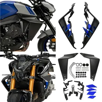 Yamaha MT09 MT 09 MT-09 SP 2021-2023 Motosiklet Kaporta Kanat Saptırıcı Radyatör Guard Downforce Çıplak Spoiler Sabit Winglet