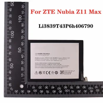 Yeni 4000mAh Li3839T43P6h406790 Pil İçin ZTE Nubia Z11 Max Z11Max NX523 NX523J Cep Telefonu Pil